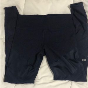 Alo yoga leggings size Small navy blue